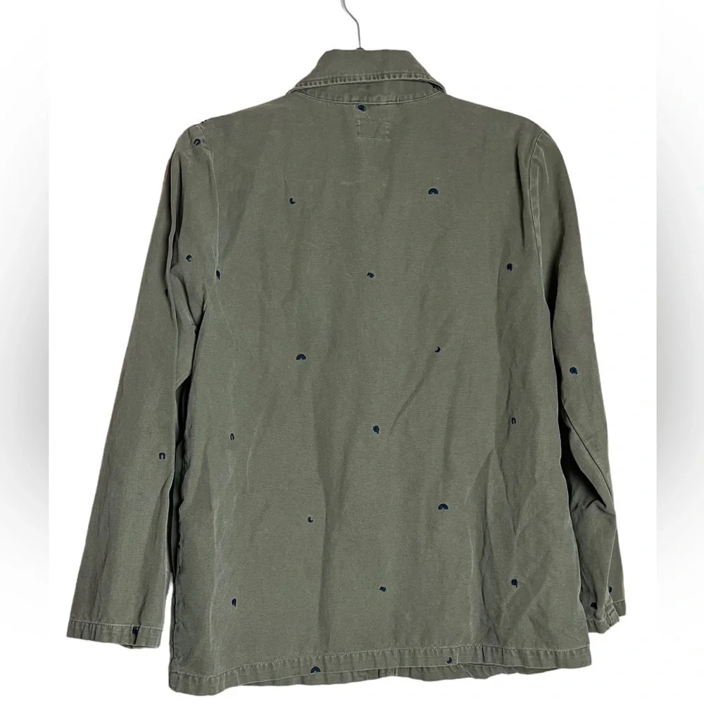 MARINE LAYER women’s green olive long sleeve jacket size M - Picture 7 of 7